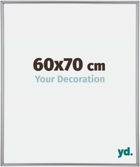Fotolijst 60x70 cm - Zilver Hoogglans - Kunststof - Annecy