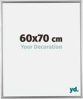 Fotolijst 60x70 cm - Zilver - Kunststof - Bordeaux