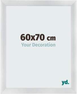 Fotolijst 60x70 cm - Zilver Mat - MDF - Pisa