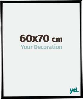 Fotolijst 60x70 cm - Zwart Hoogglans - Kunststof - Bordeaux