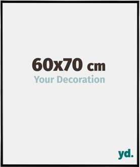 Fotolijst 60x70 cm - Zwart Hoogglans - Kunststof - Evry