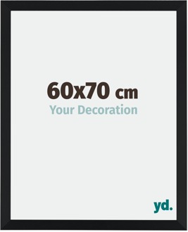 Fotolijst 60x70 cm - Zwart Mat - MDF - Catania
