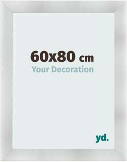 Fotolijst 60x80 cm - Aluminium Geborsteld - MDF - Pisa