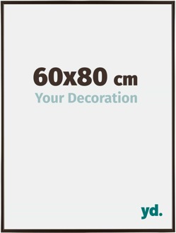 Fotolijst 60x80 cm - Antraciet - Kunststof - Evry