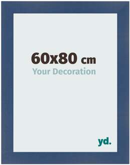 Fotolijst 60x80 cm - Donkerblauw Geveegd - MDF - Pisa