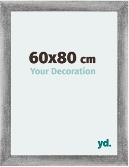 Fotolijst 60x80 cm - Grijs Geveegd - MDF - Mura