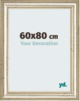 Fotolijst 60x80 cm - Metaalglans - MDF - Lazio