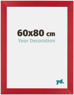Fotolijst 60x80 cm - Rood - MDF - Mura