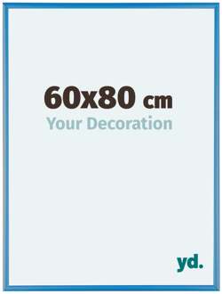 Fotolijst 60x80 cm - Staal Blauw - Aluminium - Kent