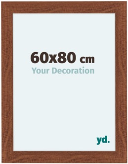 Fotolijst 60x80 cm - Walnoot - MDF - Como