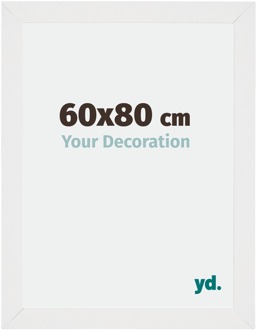 Fotolijst 60x80 cm - Wit Hoogglans - MDF - Mura