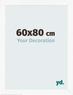 Fotolijst 60x80 cm - Wit Mat - MDF - Bologna