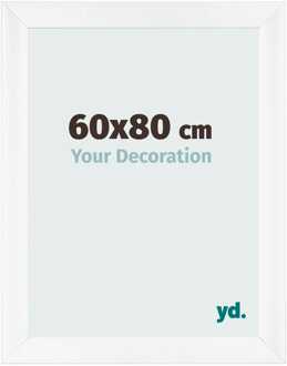 Fotolijst 60x80 cm - Wit Mat - MDF - Pisa