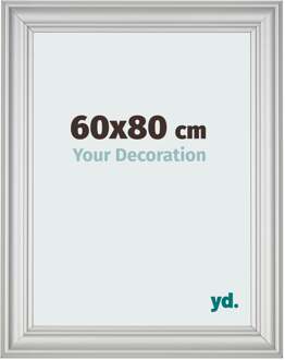 Fotolijst 60x80 cm - Zilver Mat - MDF - Lazio