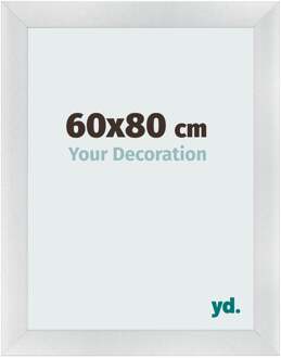 Fotolijst 60x80 cm - Zilver Mat - MDF - Pisa
