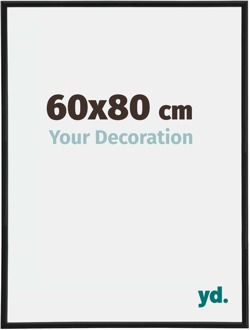 Fotolijst 60x80 cm - Zwart Mat - Kunststof - Antony