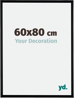 Fotolijst 60x80 cm - Zwart Mat - Kunststof - Bordeaux