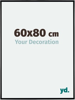 Fotolijst 60x80 cm - Zwart Mat - Kunststof - Evry