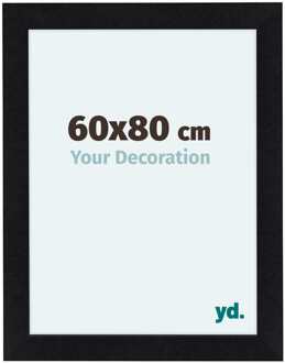 Fotolijst 60x80 cm - Zwart Mat - MDF - Como