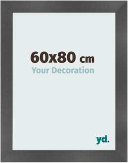 Fotolijst 60x80 cm - Zwart Mat - MDF - Pisa