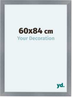 Fotolijst 60x84 cm - Aluminium - Geborsteld - MDF - Como Aluminium Geborsteld