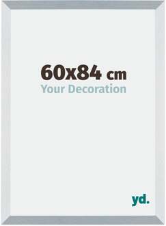 Fotolijst 60x84 cm - Aluminium - Geborsteld - MDF - Mura Aluminium Geborsteld