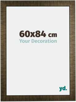 Fotolijst 60x84 cm - Champagne Geborsteld - Hout - Leeds