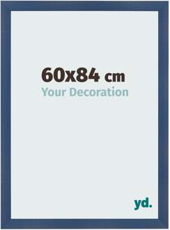 Fotolijst 60x84 cm - Donkerblauw Geveegd - MDF - Pisa