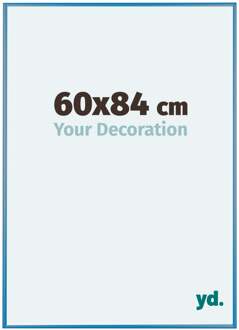 Fotolijst 60x84 cm - Staal Blauw - Aluminium - Kent