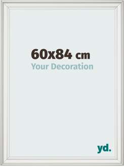 Fotolijst 60x84 cm - Wit Geveegd - MDF - Lazio