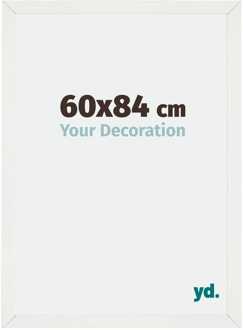 Fotolijst 60x84 cm - Wit Geveegd - MDF - Mura