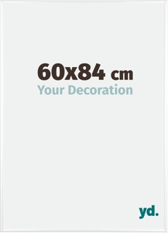 Fotolijst 60x84 cm - Wit Hoogglans - Aluminium - Kent