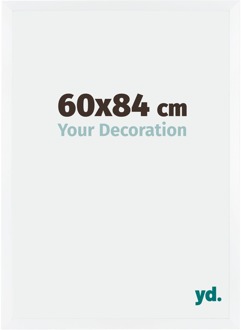 Fotolijst 60x84 cm - Wit Mat - MDF - Catania