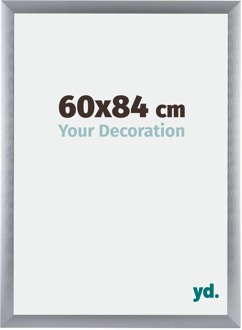 Fotolijst 60x84 cm - Zilver Geborsteld - Aluminium - Tucson
