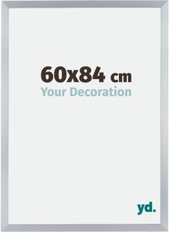 Fotolijst 60x84 cm - Zilver Glans - MDF - Catania
