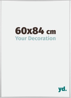 Fotolijst 60x84 cm - Zilver Hoogglans - Aluminium - Kent