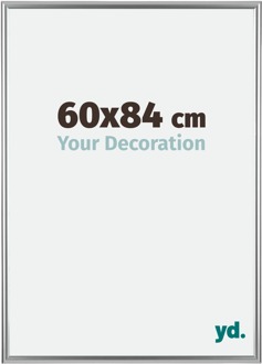 Fotolijst 60x84 cm - Zilver - Kunststof - Bordeaux