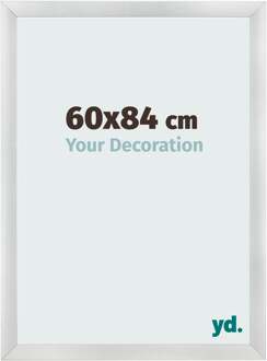Fotolijst 60x84 cm - Zilver Mat - MDF - Pisa
