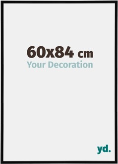 Fotolijst 60x84 cm - Zwart Hoogglans - Kunststof - Annecy