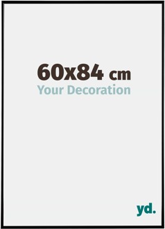 Fotolijst 60x84 cm - Zwart Hoogglans - Kunststof - Evry