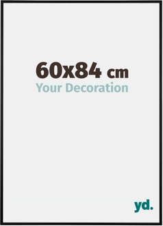 Fotolijst 60x84 cm - Zwart Mat - Aluminium - Austin