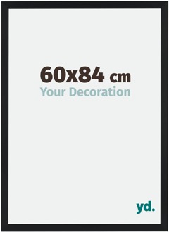 Fotolijst 60x84 cm - Zwart Mat - MDF - Catania