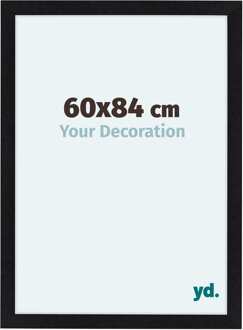 Fotolijst 60x84 cm - Zwart Mat - MDF - Como