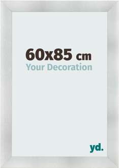 Fotolijst 60x85 cm - Aluminium Geborsteld - MDF - Pisa