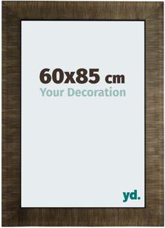 Fotolijst 60x85 cm - Champagne Geborsteld Hout Leeds
