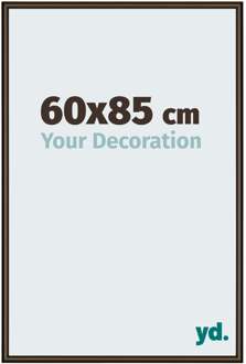 Fotolijst 60x85 cm - Walnoot Structuur - Aluminium - New York