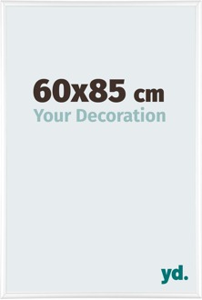 Fotolijst 60x85 cm - Wit Hoogglans - Aluminium - Kent