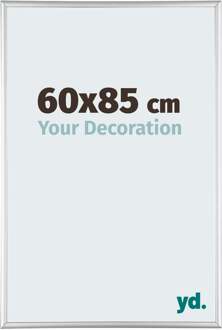 Fotolijst 60x85 cm - Zilver Hoogglans - Aluminium - Kent