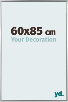 Fotolijst 60x85 cm - Zilver Hoogglans - Kunststof - Evry