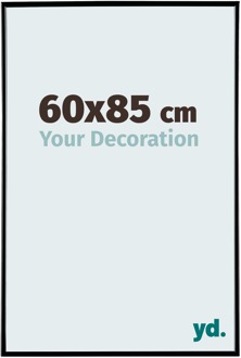 Fotolijst 60x85 cm - Zwart Hoogglans - Kunststof - Evry